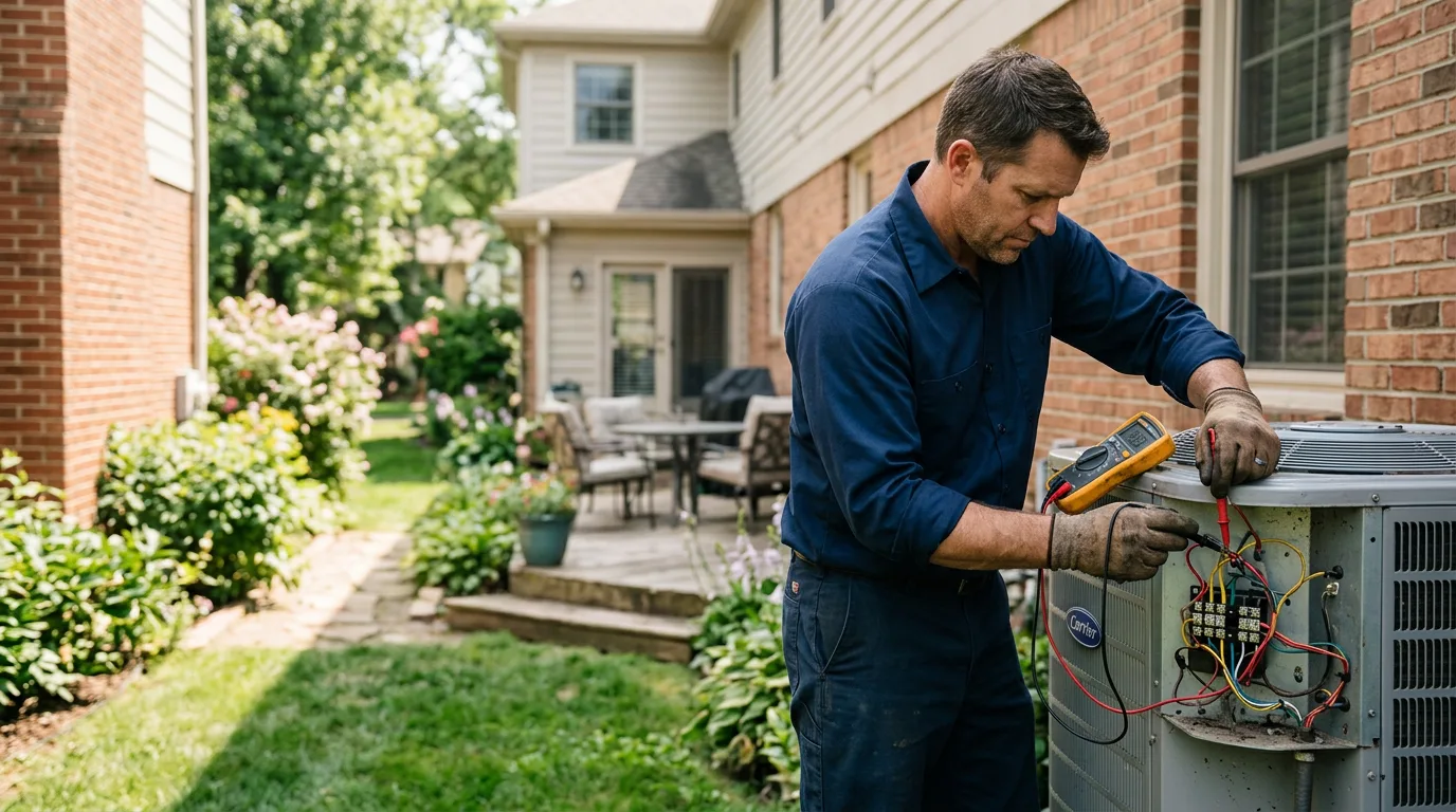 HVAC technician working near Strafford, NH